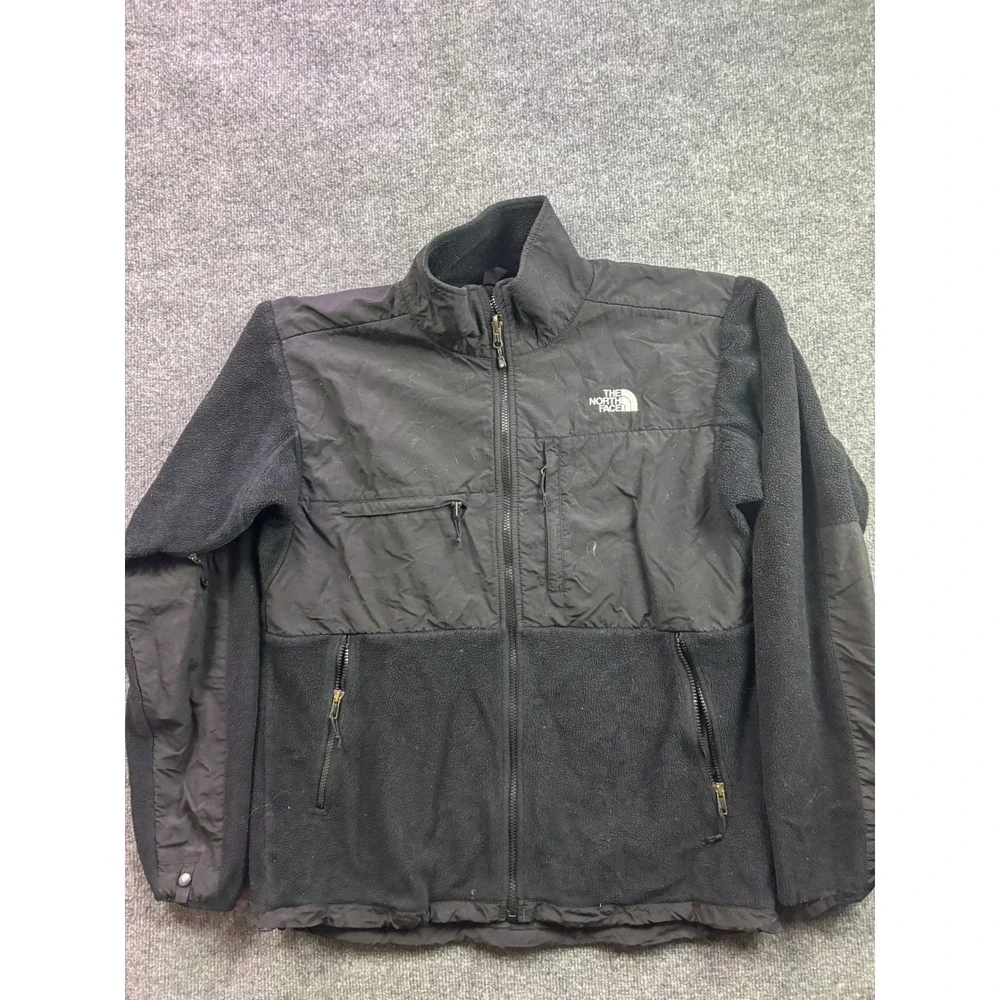 The North Face Denali Jacket Mens Large Black Polartec Fleece Full Zip Outdoor